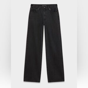 Denim Forum The Farrah Hi-Rise Wide Jean - 29 Black Eyeliner